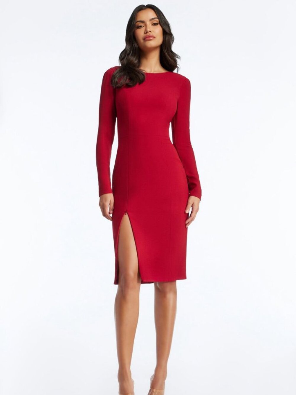 Dress The Population Nadia Dress Garnet Women's Size XXL